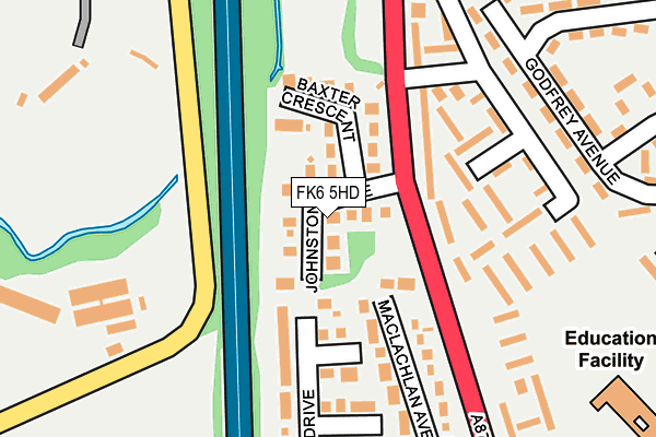 FK6 5HD map - OS OpenMap – Local (Ordnance Survey)