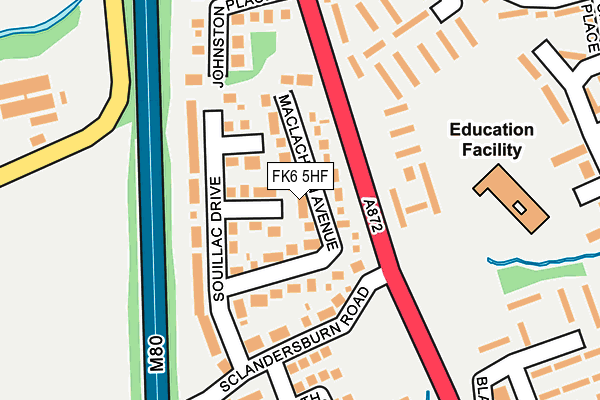 FK6 5HF map - OS OpenMap – Local (Ordnance Survey)