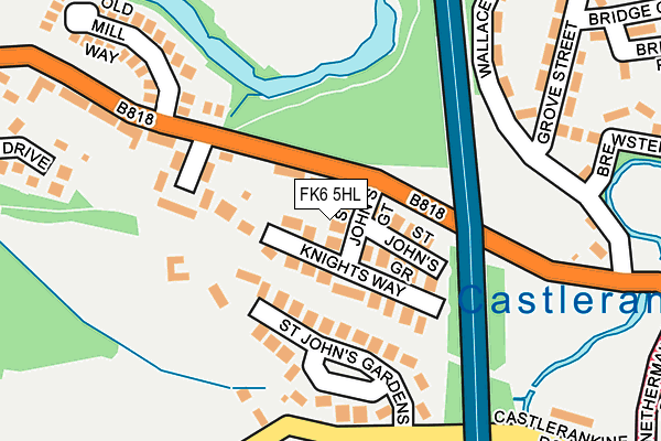 FK6 5HL map - OS OpenMap – Local (Ordnance Survey)
