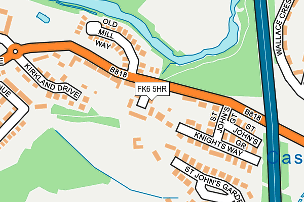 FK6 5HR map - OS OpenMap – Local (Ordnance Survey)