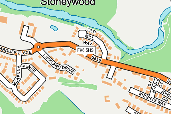 FK6 5HS map - OS OpenMap – Local (Ordnance Survey)