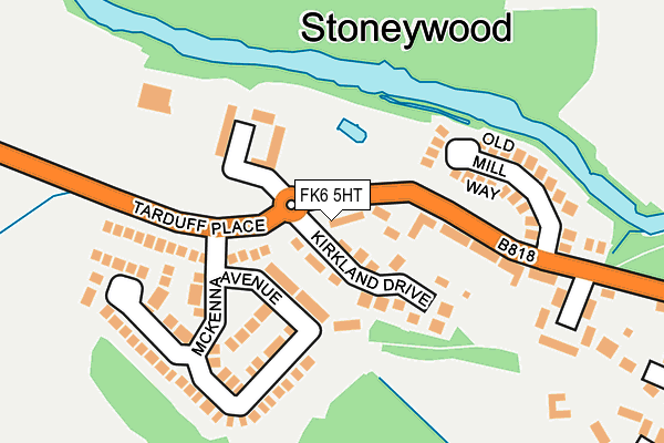 FK6 5HT map - OS OpenMap – Local (Ordnance Survey)