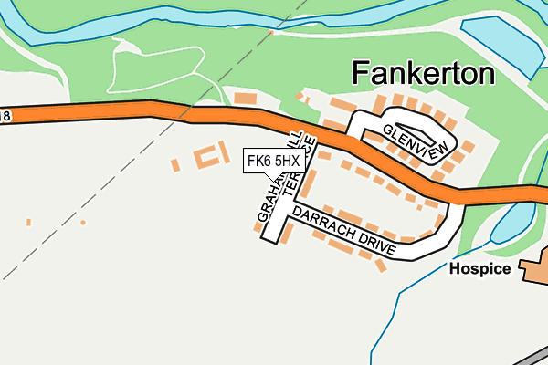 FK6 5HX map - OS OpenMap – Local (Ordnance Survey)