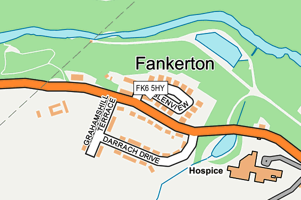 FK6 5HY map - OS OpenMap – Local (Ordnance Survey)