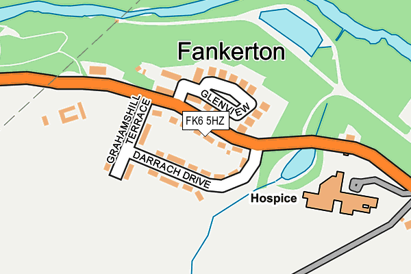 FK6 5HZ map - OS OpenMap – Local (Ordnance Survey)