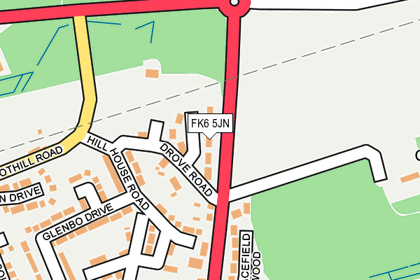 FK6 5JN map - OS OpenMap – Local (Ordnance Survey)
