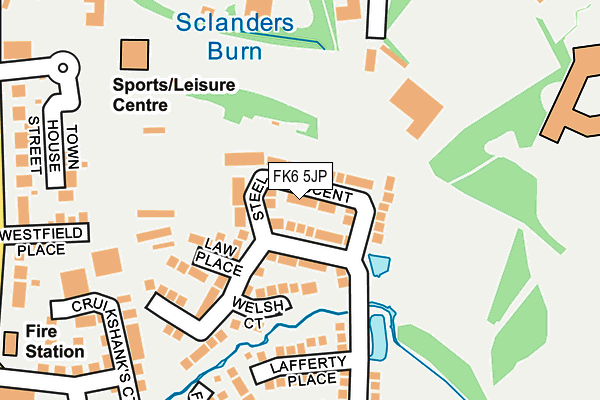FK6 5JP map - OS OpenMap – Local (Ordnance Survey)