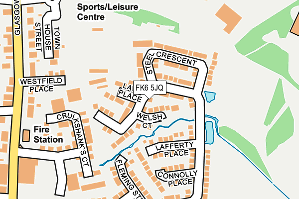 FK6 5JQ map - OS OpenMap – Local (Ordnance Survey)
