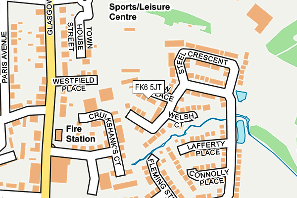 FK6 5JT map - OS OpenMap – Local (Ordnance Survey)