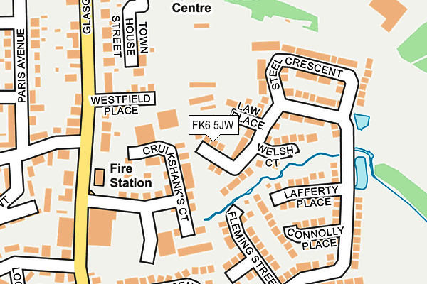 FK6 5JW map - OS OpenMap – Local (Ordnance Survey)