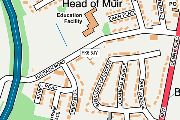 FK6 5JY map - OS OpenMap – Local (Ordnance Survey)