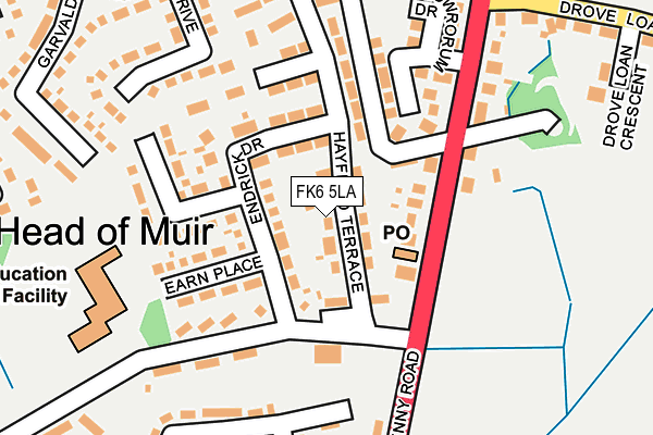 FK6 5LA map - OS OpenMap – Local (Ordnance Survey)