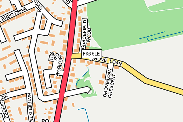 FK6 5LE map - OS OpenMap – Local (Ordnance Survey)