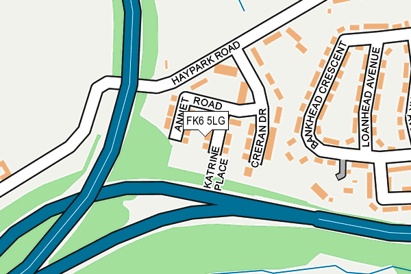 FK6 5LG map - OS OpenMap – Local (Ordnance Survey)