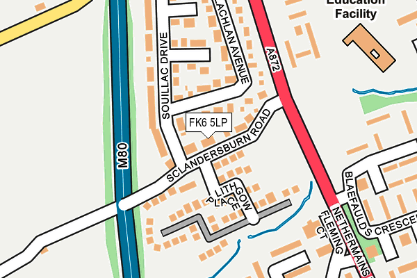 FK6 5LP map - OS OpenMap – Local (Ordnance Survey)