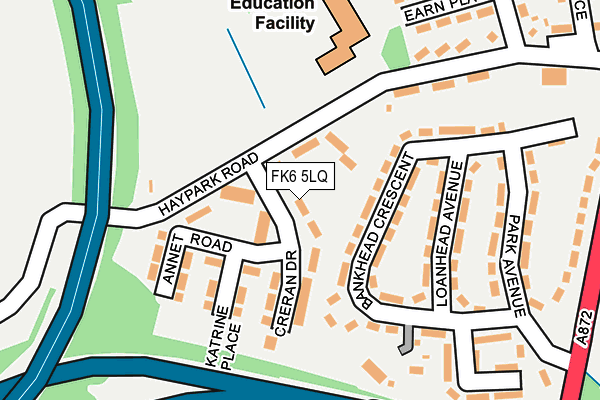 FK6 5LQ map - OS OpenMap – Local (Ordnance Survey)