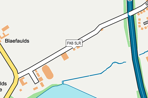 FK6 5LR map - OS OpenMap – Local (Ordnance Survey)