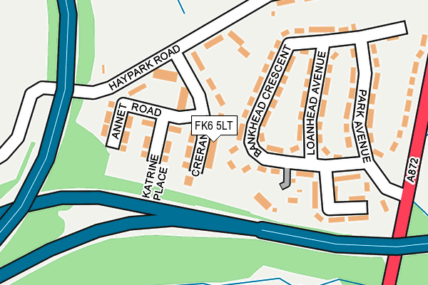 FK6 5LT map - OS OpenMap – Local (Ordnance Survey)