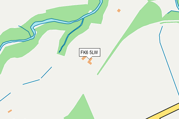 FK6 5LW map - OS OpenMap – Local (Ordnance Survey)