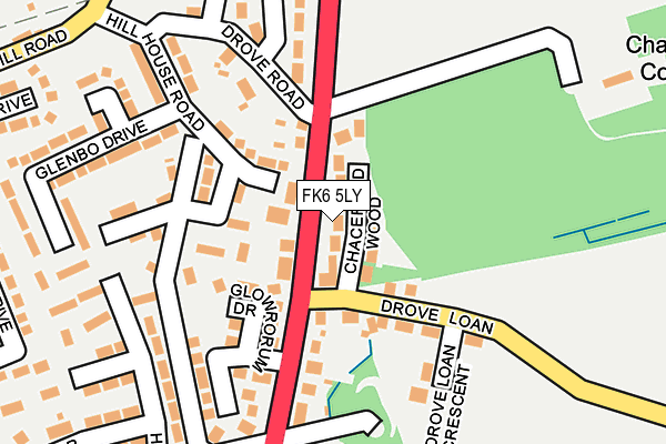 FK6 5LY map - OS OpenMap – Local (Ordnance Survey)