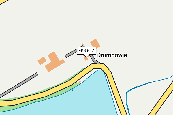 FK6 5LZ map - OS OpenMap – Local (Ordnance Survey)