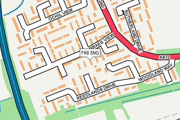 FK6 5NG map - OS OpenMap – Local (Ordnance Survey)