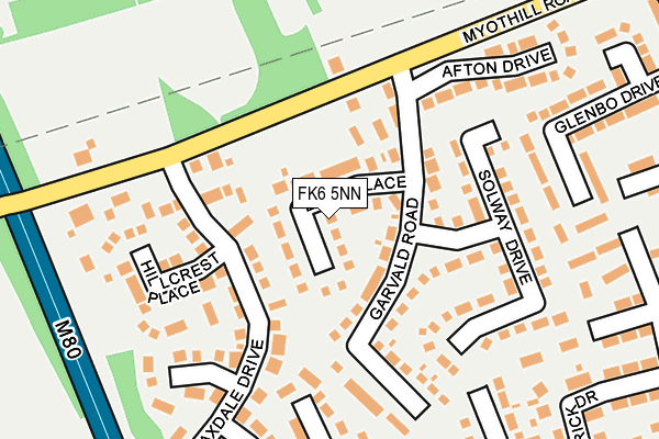 FK6 5NN map - OS OpenMap – Local (Ordnance Survey)