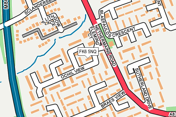 FK6 5NQ map - OS OpenMap – Local (Ordnance Survey)