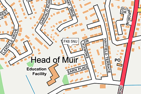 FK6 5NU map - OS OpenMap – Local (Ordnance Survey)