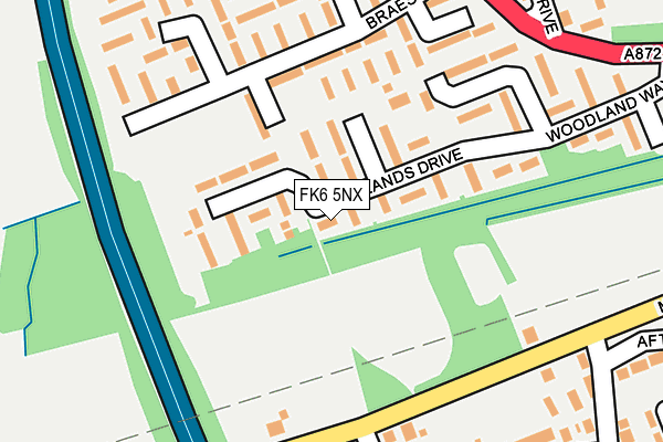 FK6 5NX map - OS OpenMap – Local (Ordnance Survey)