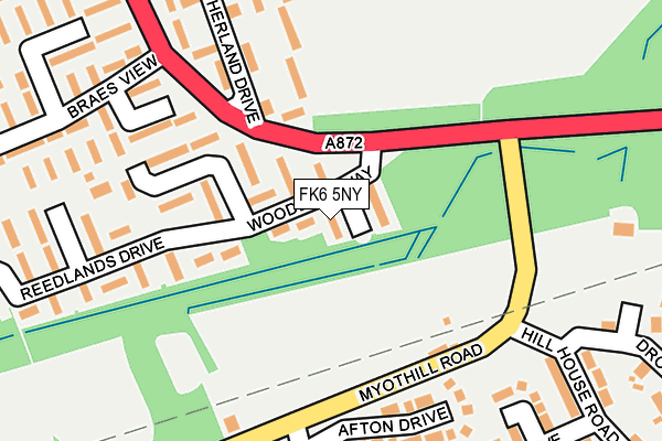 FK6 5NY map - OS OpenMap – Local (Ordnance Survey)