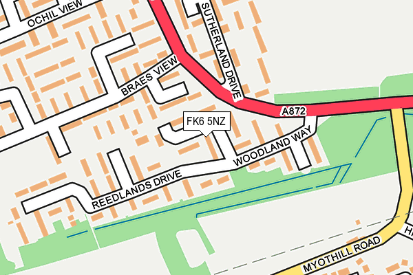 FK6 5NZ map - OS OpenMap – Local (Ordnance Survey)