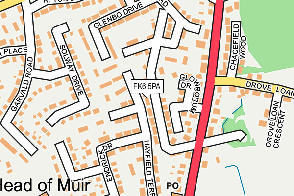 FK6 5PA map - OS OpenMap – Local (Ordnance Survey)