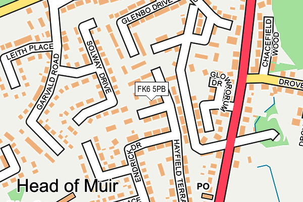 FK6 5PB map - OS OpenMap – Local (Ordnance Survey)