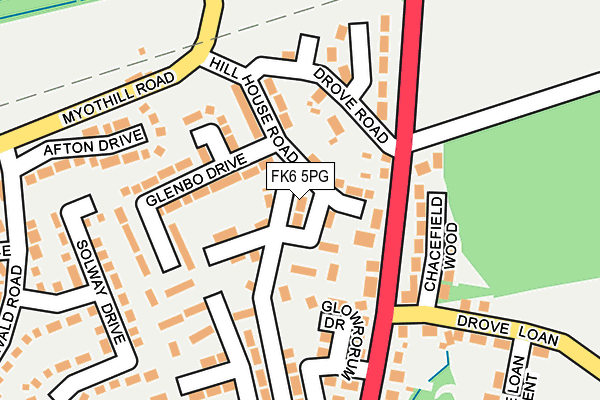 FK6 5PG map - OS OpenMap – Local (Ordnance Survey)