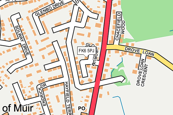 FK6 5PJ map - OS OpenMap – Local (Ordnance Survey)