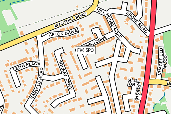 FK6 5PQ map - OS OpenMap – Local (Ordnance Survey)
