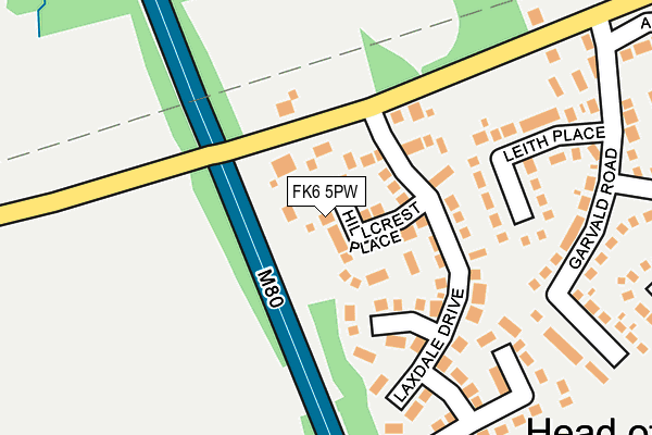 FK6 5PW map - OS OpenMap – Local (Ordnance Survey)