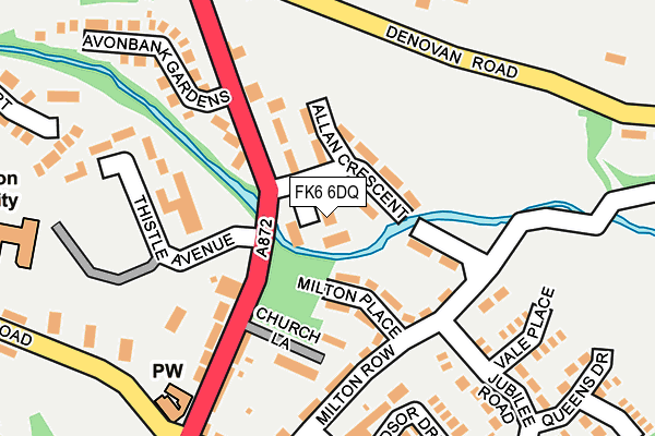 FK6 6DQ map - OS OpenMap – Local (Ordnance Survey)