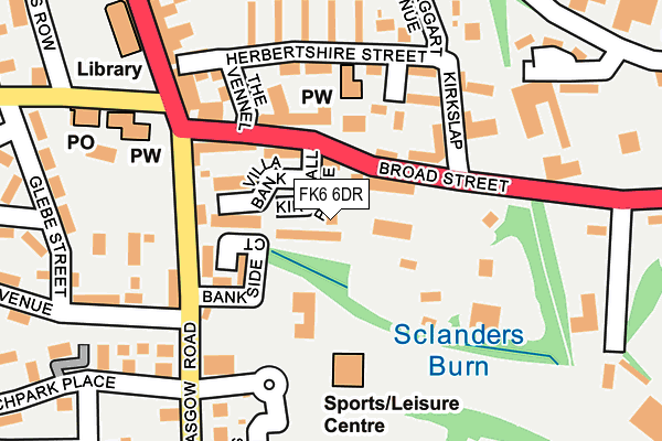 FK6 6DR map - OS OpenMap – Local (Ordnance Survey)