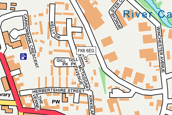 FK6 6EG map - OS OpenMap – Local (Ordnance Survey)
