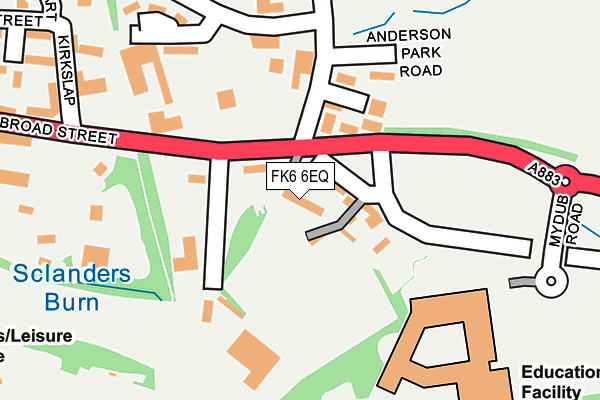 FK6 6EQ map - OS OpenMap – Local (Ordnance Survey)