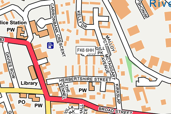 FK6 6HH map - OS OpenMap – Local (Ordnance Survey)