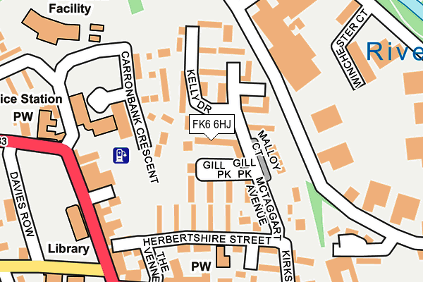 FK6 6HJ map - OS OpenMap – Local (Ordnance Survey)