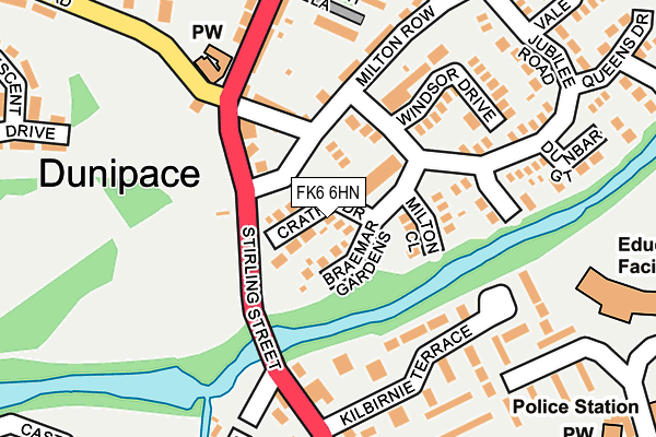 FK6 6HN map - OS OpenMap – Local (Ordnance Survey)