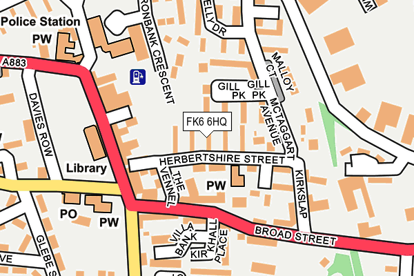 FK6 6HQ map - OS OpenMap – Local (Ordnance Survey)