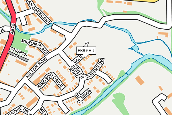 FK6 6HU map - OS OpenMap – Local (Ordnance Survey)