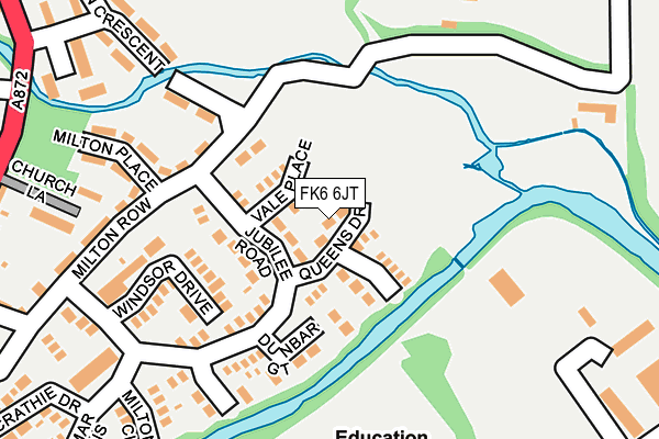 FK6 6JT map - OS OpenMap – Local (Ordnance Survey)