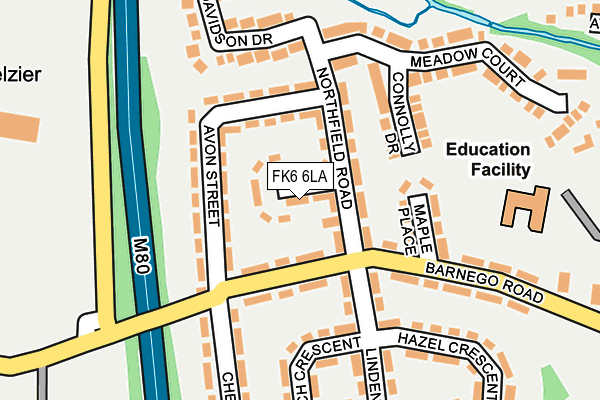 FK6 6LA map - OS OpenMap – Local (Ordnance Survey)