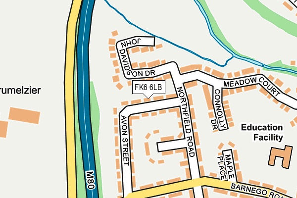 FK6 6LB map - OS OpenMap – Local (Ordnance Survey)